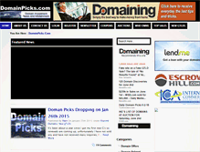Tablet Screenshot of domainpicks.com